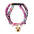 Necoichi Chirimen Hanabi Fireworks Cat Collar  Purple