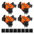 BEETRO 90° Angle Clamp  4pcs Adjustable Handle Corner Clamps  Quick Grip for Carpenter  Welding  Wood-working  Engineering  Photo Framing
