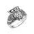 AeraVida Chubby Wise Owl -925 Sterling Silver Ring -9-