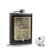 KWANITHINK Flask for Liquor  Stainless Steel Hip Flask for Men with Funnel  Whiskey Flask 8 oz  Ideal Thanksgiving Gift for Dad Man Boyfriend -Gold-