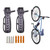 YUESUO Bike Rack Garage Heavy Duty Bike Wall Mount Hook with Protector  Vertical Bike Hanger Storage System for Indoor Shed-2PCS-
