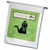 3dRose fl-244152-1 Black Cat in Green Hat St Patricks Day Garden Flag  12 x 18