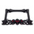 HTTMT- MT294-006- 3D SKULL FLAME BONES BLACK MOTORCYCLE LICENSE PLATE FRAME Compatible With HARLEY-DAVIDSON Black