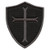 LEGEEON Black Subdued Crusaders Templar Cross US Navy Seals ACU DEVGRU Embroidered Fastener Patch