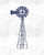 Posterazzi PDXLW4355SMALL Blue Windmill II Photo Print  18 x 24  Multi