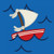 Boat In The Waves Poster Print by Jace Grey -12 x 12-
