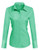 Hotouch Womens Collared Button Down Shirts Casual Blouse Long Sleeve Dress Shirt -Green L-