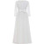 ABAO SISTER Vintage Boho Chiffon A-line Flower Girl Dress -Ivory  Size 6-