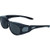 Global Vision Escort Safety Glasses Fit Over Most Eyewear Smoke Lenses -Black Smoke-