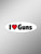 I Love Guns Vinyl Decals Stickers -Two Pack- - Cars Trucks Vans Windows Walls Laptop Cups - Printed - 2-5-5 Inch Decals - KCD1363