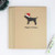 Dog Kraft Holiday Christmas Greeting Cards 10 Pack - Handmade Standard Black Dog with Santa hat