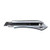Olfa Silver Utility Knife with Auto Locking Snap-off Blade and Rubber Grip