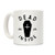 LookHUMAN Dead Inside White 11 Ounce Ceramic Coffee Mug