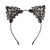 Merroyal Lace Cat Ears Headband Halloween Fancy Dress Cat Woman Girls Hairband Cosplay -Black-