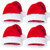 4 Pack Plush Santa Hat Christmas Hats for Adults Kids Classic Red Xmas Holiday Hats for Party Costume
