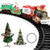 AOKESI Toy Train Set with Lights and Sounds - 2020 Updated Christmas Train Set - 30 Round Railway Tracks for Under-Around The Christmas Tree Battery Op