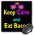 3Drose LLC 8 X 8 X 0-25 Inches Mouse Pad  CMYK Keep Calm Parody Hipster Crown and Sunglasses Keep Calm and Eat Bacon -Mp-116626-1-