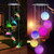 Mosteck Wind Chimes Outdoor Solar Hummingbird Wind Chimes and Crystal Ball Wind Chimes Color Changing Lights Mobile Wind Chime