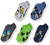 Disney boys Mickey Mouse 5 Pack No Show Socks  Assorted Tossed Heads Mickey and Friends  Fits Sock Size 6-8-5 Fits Shoe Size 7-5-3-5 US
