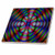 3dRose ct-7635-1 Colorful Digital Abstract by Angelandspot-Ceramic Tile  4-Inch
