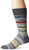 Calvin Klein Mens Barcode Multi-Stripe Crew  Frost Gray  Sock Size10-13-Shoe size7-12