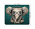 Elephant Mouse Pad with Glasses Non-Slip Rectangular Mouse Pad Gaming Office Mouse Pad