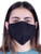 Headmost ComfyMax 3 Layer Fabric Facemask Water Repellent  Washable and Breathable Face Mask -Black-