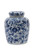 Creative Co-op DA5353 Decorative Blue and White Ceramic Ginger Jar with Lid