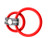 M2m C Ring - Dbl- Ringer - Nitrile - Red - G-g