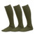 TeeHee Viscose from Bamboo Compression Knee High Socks with Rib 3-Pack -Large -10-13-  Olive-