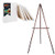 conda Artist Acid Free Stretched Canvas 8 X10 10 Pack and 66 Wooden Tripod Display Adjustable Floor Easel and Artist Easel