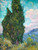 Posterazzi Cypresses Poster Print by Vincent Van Gogh  -18 x 24-