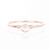 Tiny Raw Herkimer Diamond Ring  Rose Gold  Size 5  Dainty Boho Style Jewelry