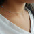 Sterling Silver 3mm Created Opal Beads Choker Necklace for Women Girls