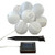 Lumabase 73001 1 Count 10 Solar Powered Nylon Lanterns String Lights  3  White