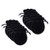 10 Pcs Gift Bags Velvet Bags Drawstring Jewelry Pouches Calabash Candy Pouches for Wedding Birthday Party Favors - 7x9cm -Black-