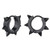 Punk Spiky Round Huggie Hoop Earrings for Men Women Black Plated Stainless Steel Unisex Spikes Ear Studs