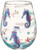 Enesco Designs by Lolita Seahorse  20 oz- Stemless Wine Glass  20 Ounces  Multicolor