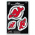 Fanmats NHL New Jersey Devils Team Decal  3-Pack  Red  One Size