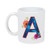 Dicksons Floral Monogram Letter A  11 Ounce Ceramic Coffee Mug
