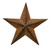 Dimensional Metal Antique Barn Star Rustic Country Primitive Wall DÃcor 3D Barn Star Indoor Outdoor 4th July Wall Decoration 12 inch -Rust-