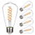 Dimmable Edison LED Bulb  Warm White 2700K  800LM  8W Vintage ST64-ST19 Antique Flexible Spiral LED Filament Light Bulbs  80W Equivalent  E26 Medium B