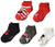 Disney Girls Minnie Mouse 5 Pack Shorty Casual Sock  Assorted Red-Grey-N  Shoe Size 4-8 US
