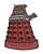 Doctor Who RED DALEK 3 Tall Iron-on-Sew-on Embroidered PATCH