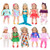 iBayda 10 Lot Doll Clothes Include Dress  Outfits  Rompers  Straw Hat  Bikini and Headband for 18 inch American Girl Doll