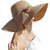 Womens Big Bowknot Straw Hat Floppy Foldable Roll up Beach Cap Sun Hat UPF 50-