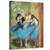 ArtWall Edgar Degas 'Dancers in Blue' Gallery Wrapped Canvas Artwork, 14 by 18-Inch