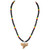 BlueRica Shark Tooth Pendant on Rasta Coconut Beads Necklace -2S-
