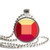 Steven Universe Ruby Gem 1 inch Silver Plated Pendant Necklace
