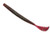 Strike King Lures  Rage Tail Cut-R Worm  7 Length  Red Bug  Package of 6